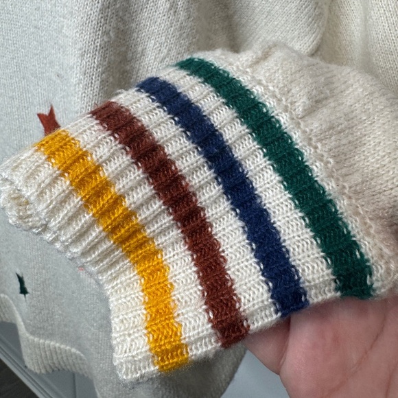 Maurices Star Print Pullover Sweater Beige - Picture 7 of 10